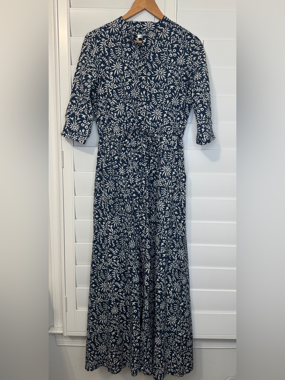 Beau & Ro navy floral cotton dress